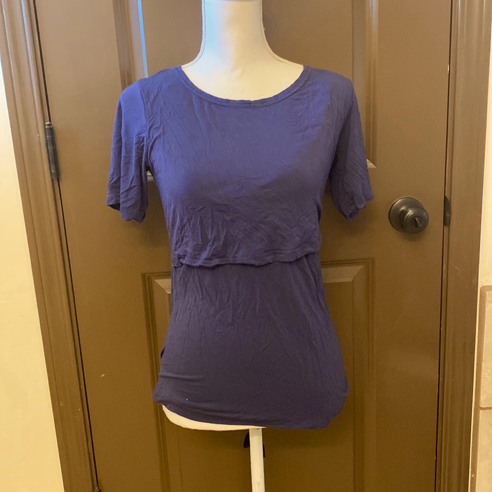 Bearsland short sleeve nursing top size small
